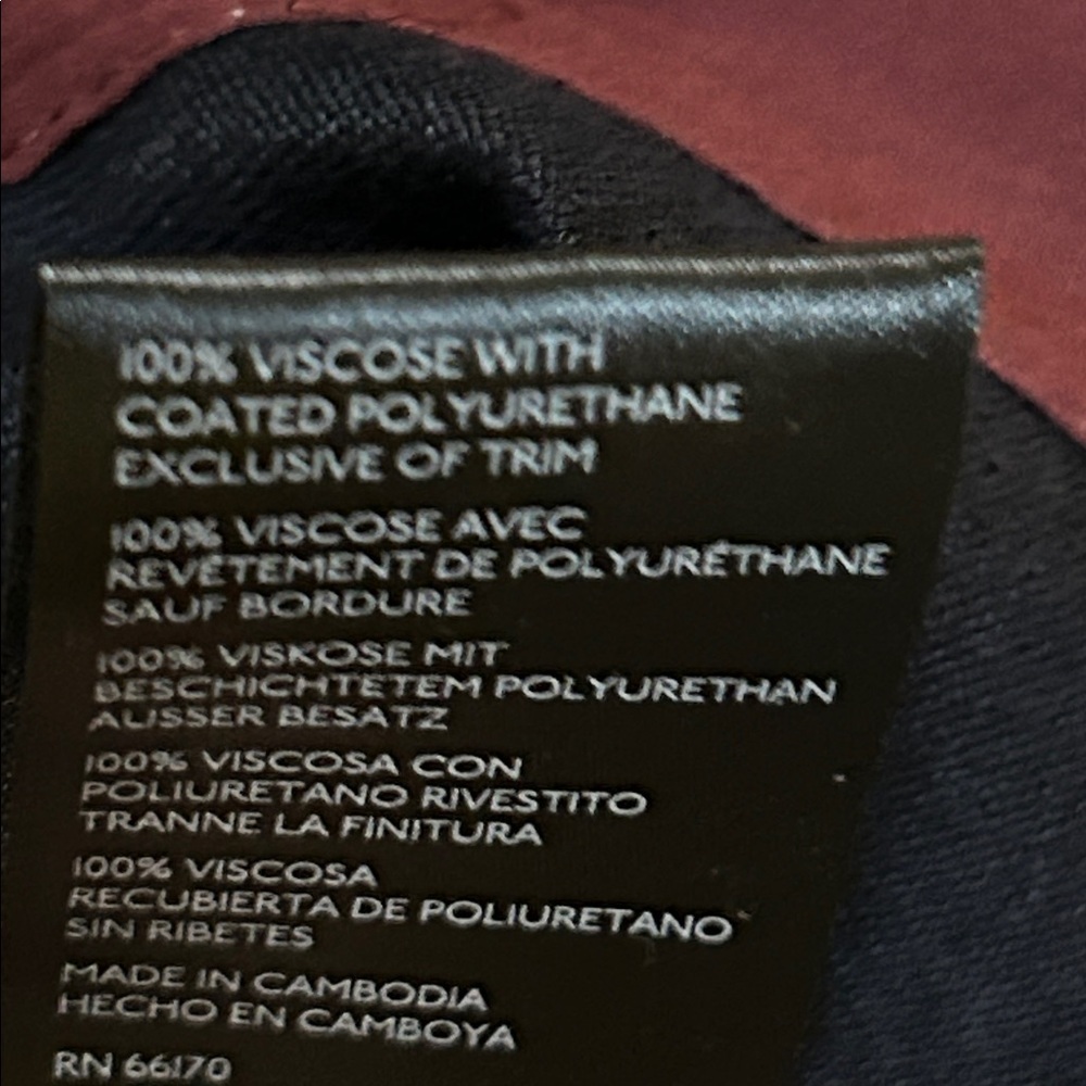 Anthropologie Somerset Vegan Leather Dark Plum Color Mini Skirt Size Large NWT - Picture 7 of 7